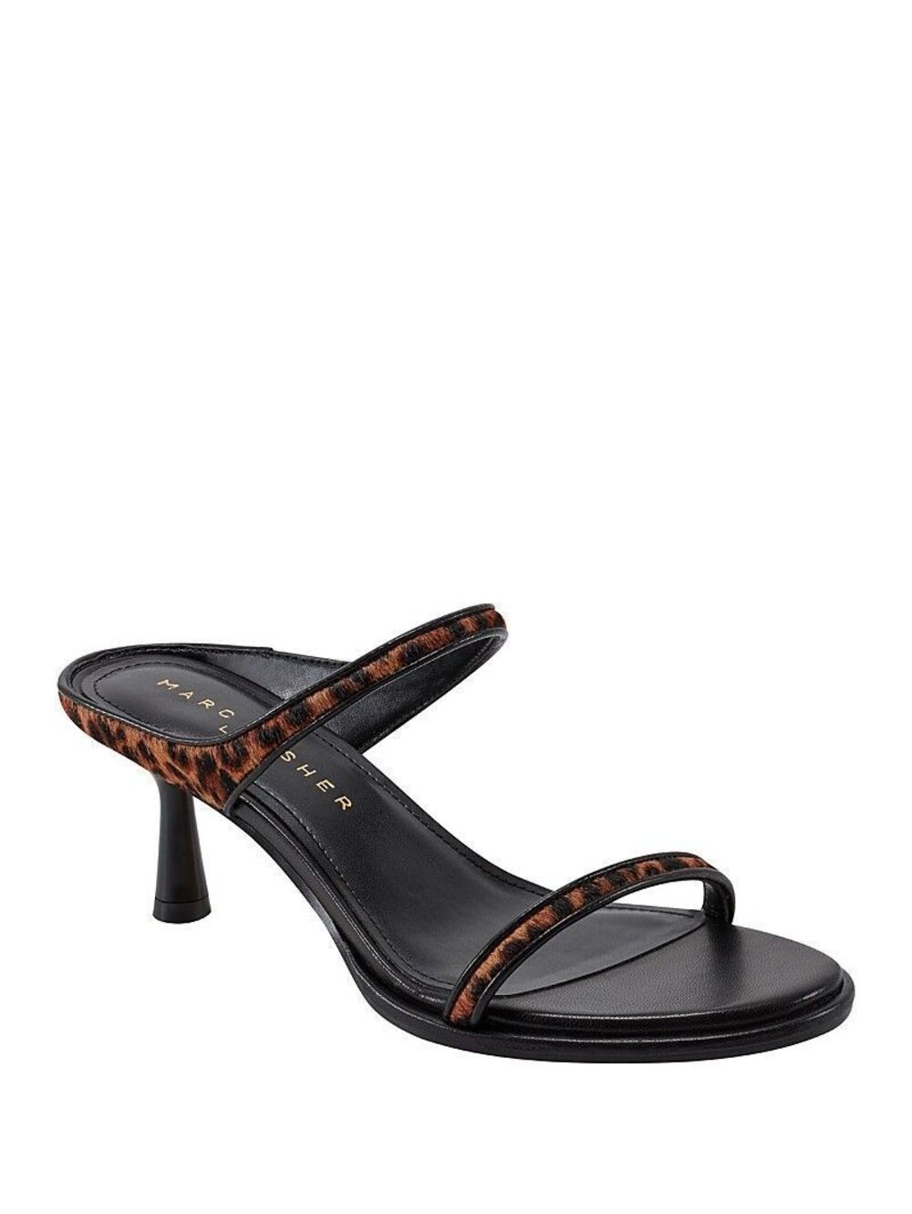 Marc Fisher Ltd. Women's Alondely Calf Hair Kitten Heel Sandals